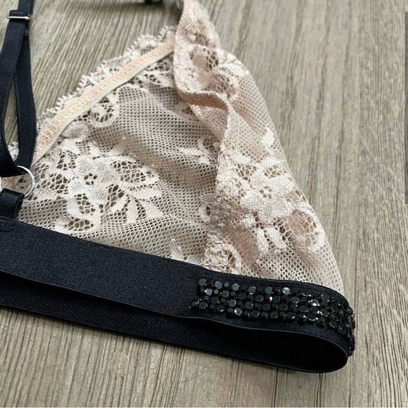 $239 Avery Rose Lingerie Sz Medium Jenny Bra Swarovski Crystals Limited Edition - Picture 4 of 6